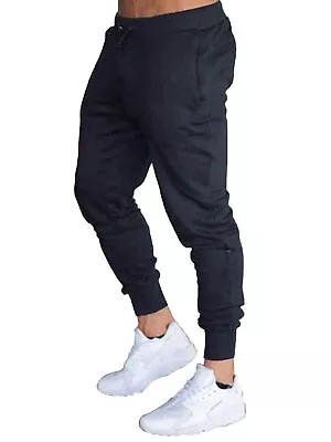 US Men Pants Athletic Running Sweatpants With Pockets Workout Training Pants • $15.34