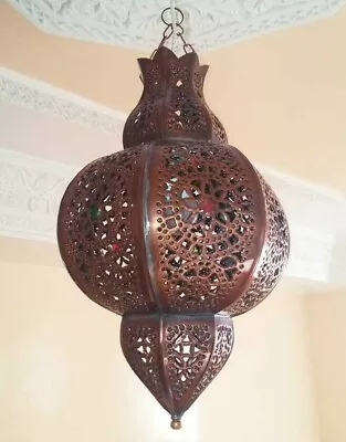 Metal Handmade Moroccan Style Candle Holder Lantern Garden Decorative Lamp • $35