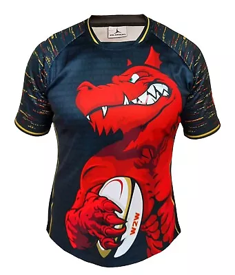 Olorun Wales Pride Of The Dragon Rugby Shirt (xs - 4xl) • £15