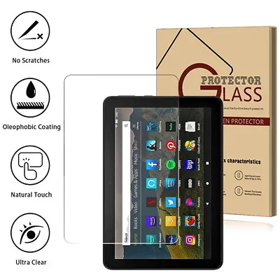 Tempered Glass Tablet Screen Protector Film For Amazon Fire 7 / HD 8 / HD 10 • £3.99