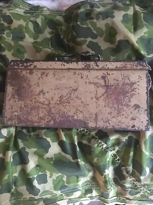 Original Wwii German Mg-42  Ammo Can Mediterranean Camouflage Bringback Nice!! • $349