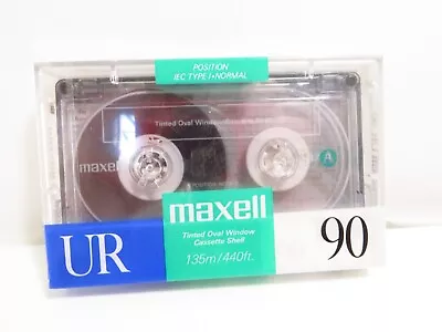 1 Pack Maxell UR 90 Normal BIAS Audio Cassettes Brand New Sealed • $9.99