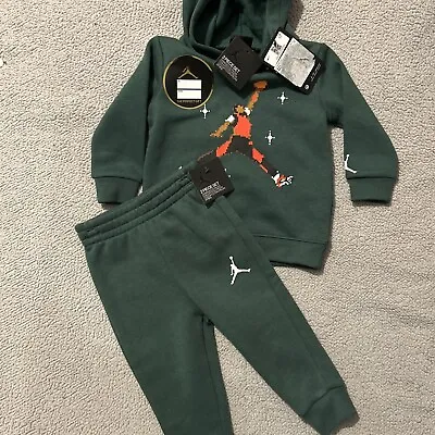 Baby Boys Nike Air Jordan Tracksuit 12 Months Green • £33