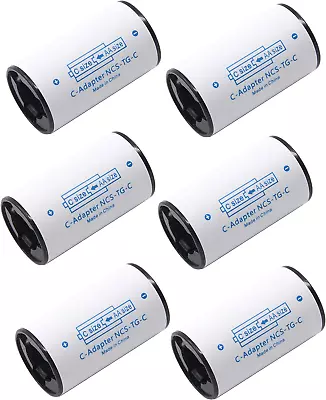LAMPVPATH (Pack Of 6) C Battery Adapter AA To C Battery Adapter Converter Space • $10.26