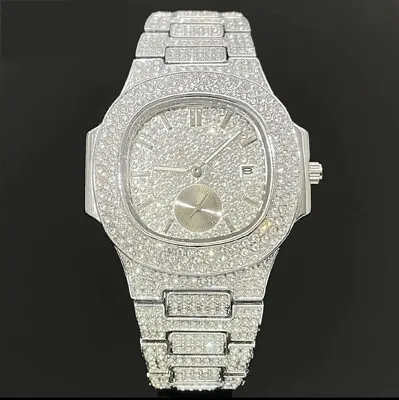 Flooded Diamond Moissanite Watch • $485