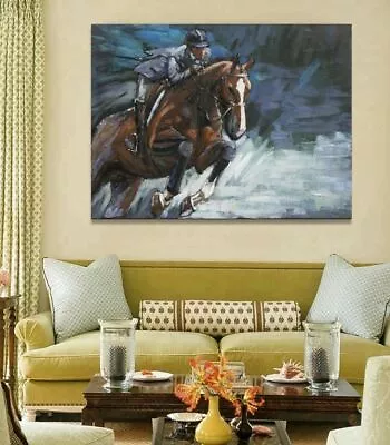 Vintage Universal Statuary Horse Racing Jockey 3d Wall Art Plaque Steeplechase • $499