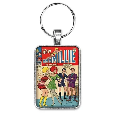 The New Millie The Model #156 Cover Key Ring / Necklace Classic Humor Comic Book • $12.95