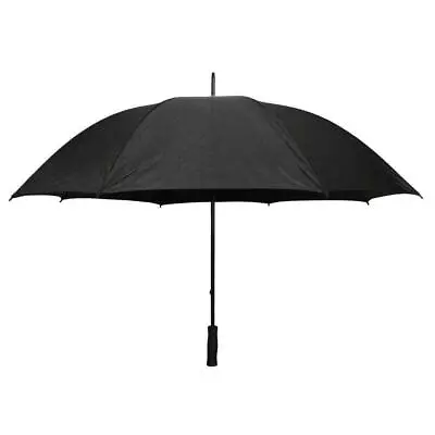 5Ft Golf Umbrella All Black Large Coverage & Sturdy Design - Free Shipping • $10.46