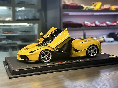 No Reserve! BBR Models 1:18 Ferrari LaFerrari (Diecast) Full Open Yellow • $112.50