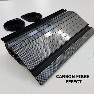 Tambour Door ( Roller Door ) Campervan Motorhome Quality Carbon Fibre Finish • £55