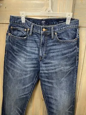 J. Crew Men’s Blue Straight Fit Flex Denim Jeans Size 32 X 33 • $5