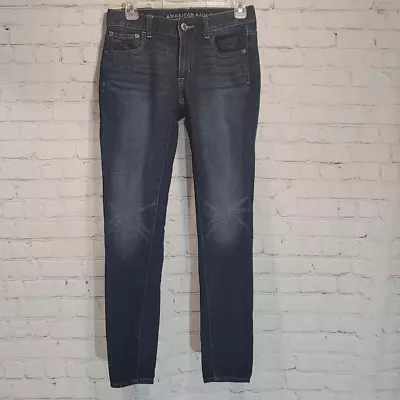 American Eagle Outfitters Dark Wash Boy Jeans Size 0 • £16.87