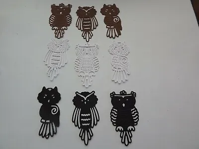 9 Die Cuts  Baby Owls    No 770 • £1.20