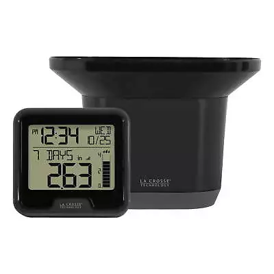  724-1409 Black Wireless Rain Gauge Digital Rain Gauge • $30.21