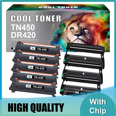 TN450 Toner DR420 Drum For Brother HL-2270DW HL-2240 2280DW MFC-7860DW 7360N Lot • $16.99