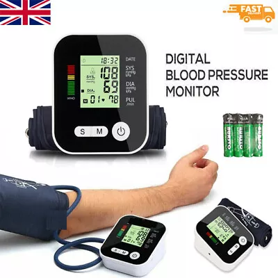 Digital Blood Upper Arm Blood Pressure Meter Bp Moniter Machine Automatic Large • £12.47