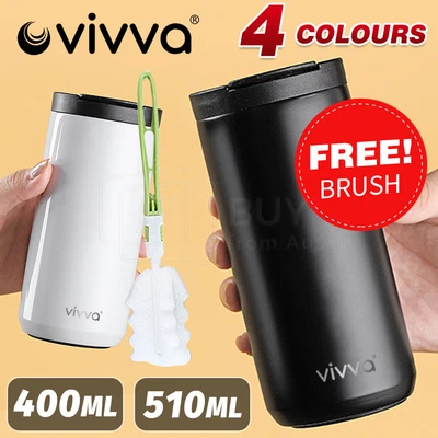 $15.98 • Buy Insulated Coffee Mug Cup Travel Thermal Stainless Steel Flask Vacuum Leakproof