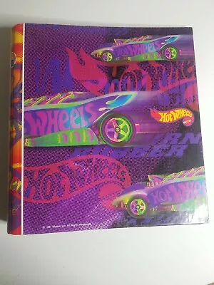 Mead Organizer 3 Ring Binder Vintage Hot Wheels With Folders C1 • $25