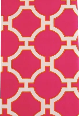 MAGENTA Geometric Vinyl Umbrella Tablecloth Zipper With Hole Closure ASST SIZES  • $19.95