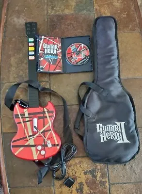 Guitar Hero Eddie Van Halen FRANKENSTEIN Octane Guitar PS2 W Game & Case • $350