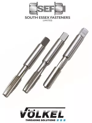 £12.49 • Buy Volkel Germany Metric Coarse HSS Hand Tap Sets 3 Pcs Taper, Second & Plug