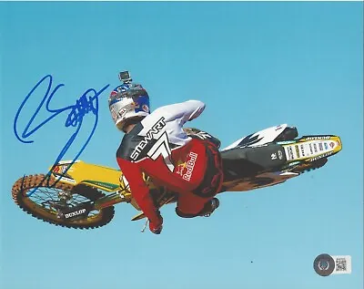 James Bubba Stewart Motocross Ama Supercross Race Icon 7 Signed Beckett Bas Coa • $73.79