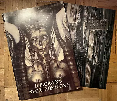 USED LOT H.R. Giger Necronomicon 2 & NY City Paperback Books GREAT CONDITION • $149.99