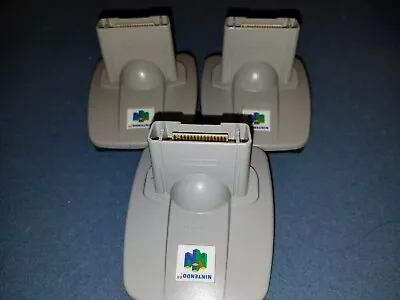 3x Official Nintendo 64 Transfer Pack Pak N64 Authentic NUS-019 For Parts Broken • $10