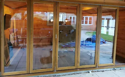 Bi-Folding Oak Double Glazed Door High Quality *3000x2090* • £2200