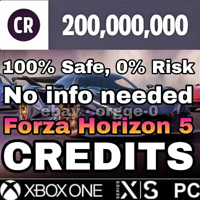 200 M CREDITS | Forza Horizon 5 | XBOX | PC | STEAM (Read The Description) • $9.99