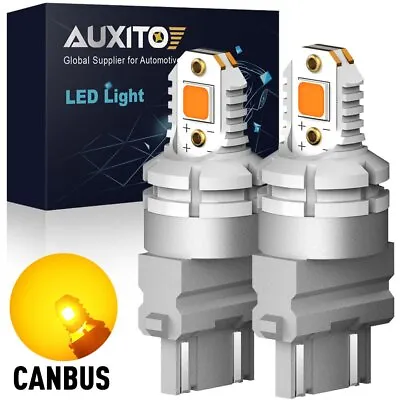 Amber 3157 3757 LED Front Turn Signal Bulb Canbus Light For Jeep Patriot 2007-17 • $28.65