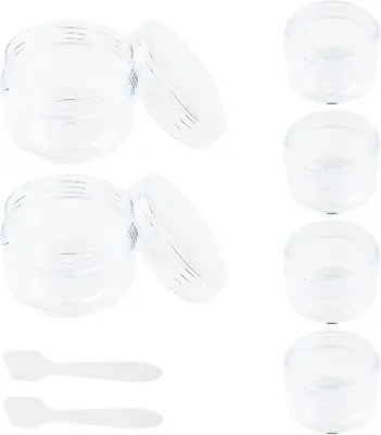 Small Travel Sample Pots With Lids 6Pcs 15Ml Travel Jars For Toiletries And 2 Mi • £9.32