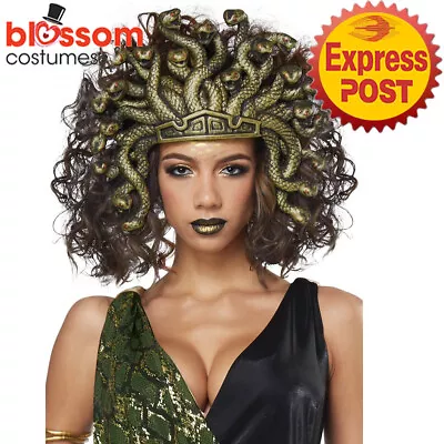 AC1360 Medusa Serpentine Goddess Costume Headpiece Roman Greek Mythology • $24.95