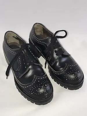 MARNI Black Oxford Platform Shoes • $226