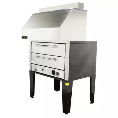 NAKS Double Deck Pizza Oven W/ Ventless Hood 50  1PH - Fire Suppression Included • $25851