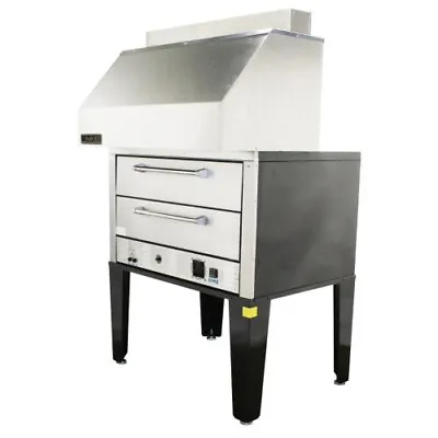 NAKS Double Deck Pizza Oven W/ Ventless Hood 50  1PH - Fire Suppression Ready • $22976