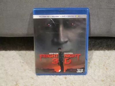 FRIGHT NIGHT (Blu-ray 3D/2D/DVD) 2011 3-Disc Set) RARE OOP Horror • $14.99