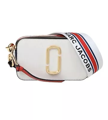 Marc Jacobs Women's Snapshot Crossbody White Red Blue • £105