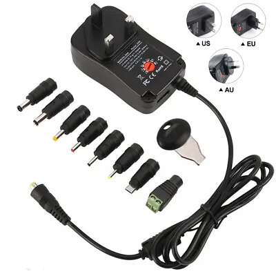 30W Universal Power Adapter AC DC 3V-12V Multi Voltage Charger Converter Plug • $15.63