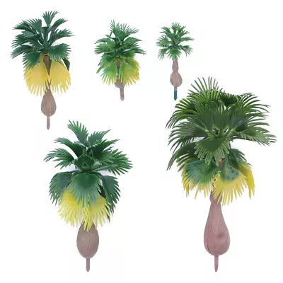 15pcs Green Landscape Tree Trees Miniature Palm Trees Palm Model Tree • $9.84