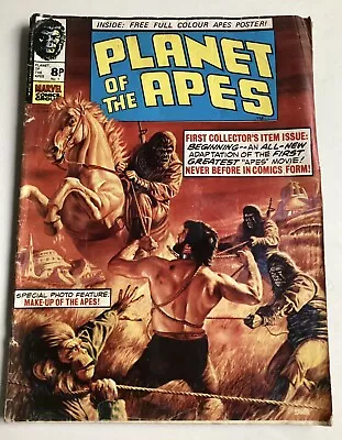 Vintage Planet Of The Apes UK Marvel Comic No. 1 October 1974 (No Poster) • £15