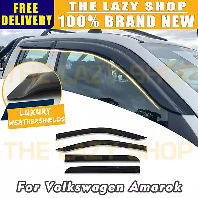 Luxury Weather Shields Weathershields For Amarok 2H Dual Cab 2009-2022 Sun Visor • $65