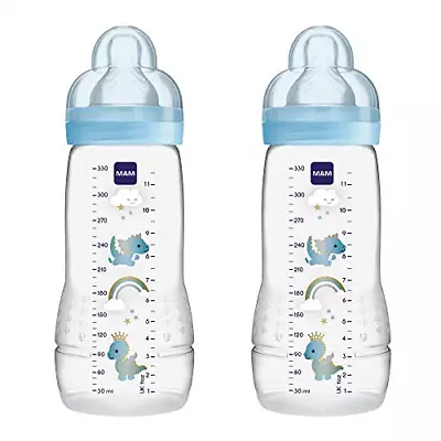 MAM Easy Active Baby Bottle With MAM Fast Flow Teats Twin Pack Of Baby Bottles • £19.46