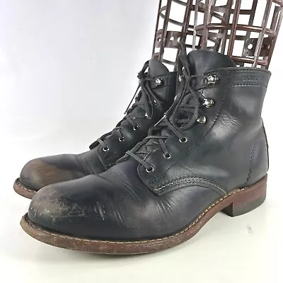 Wolverine 1000 Mile Women's Plain-Toe Lace-Up US 9 B Distress Black Classic Boot • £123.39