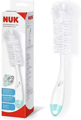 NUK 2 In 1 Flexible Bottle Brush | Baby Bottle & Teat Brush • £7.58