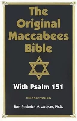 Original Maccabees Bible-OE: With Psalm 151 (Paperback Or Softback) • $21.37