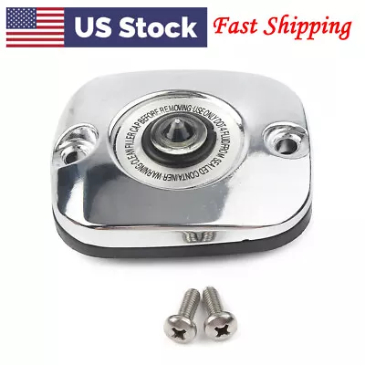 Front Brake Master Cylinder Cover For Harley XL Touring Softail Dyna 96-03 • $25.94