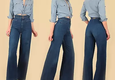 VTG 70s Levi's Buckle Back Bell Bottom Jeans RARE Women's Size 24x33 Talon GUC • $249