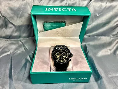 Invicta Men's Watch Pro Diver Scuba Black Silver Chronograph Rubber Strap 6986 • $79.99