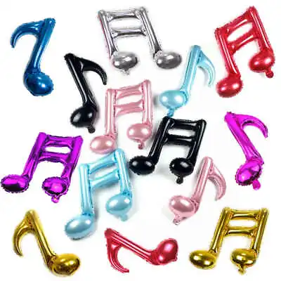 Set Of 8 Music Notes Aluminum Foil Balloons For Valentines Day • $12.99